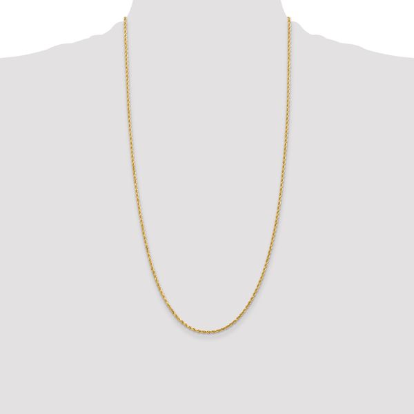 Leslie's 14K 2mm Diamond-Cut Rope Chain - Image 4