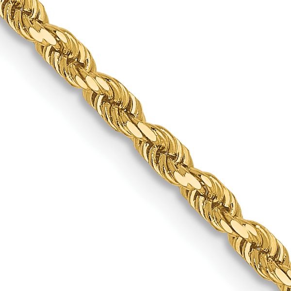 Leslie's 14K 2mm Diamond-Cut Rope Chain
