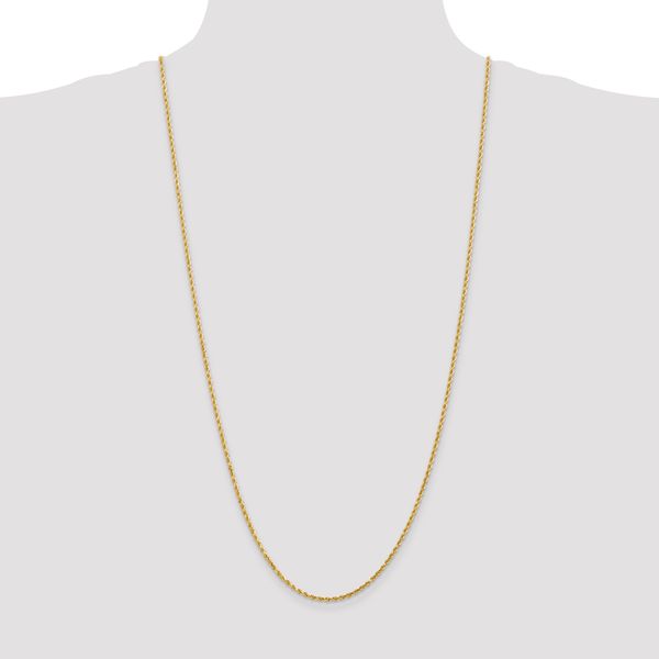 Leslie's 14K 2mm Diamond-Cut Rope Chain - Image 4