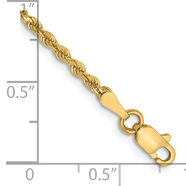 Leslie's 14K 2mm Diamond-Cut Rope Chain - Image 2