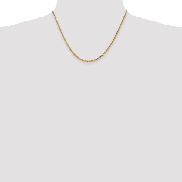 Leslie's 14K 2.5mm Diamond-Cut Rope Chain - Image 4