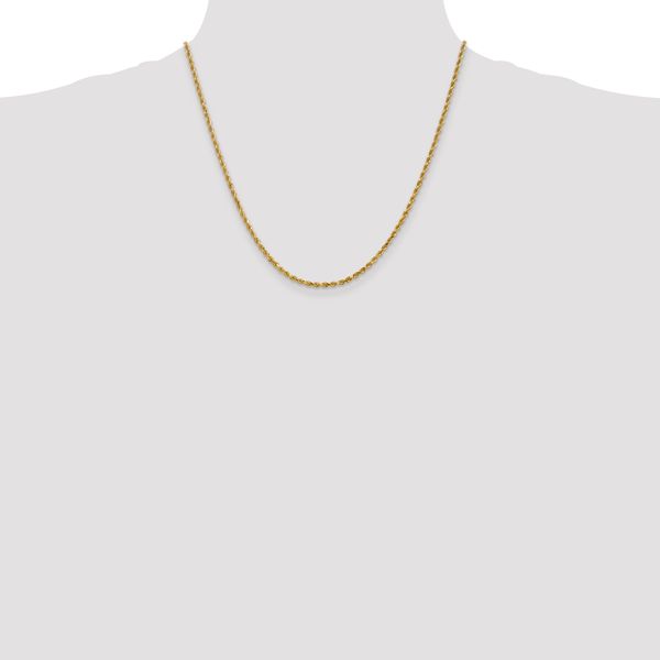 Leslie's 14K 2.5mm Diamond-Cut Rope Chain - Image 4