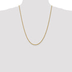 Leslie's 14K 2.5mm Diamond-Cut Rope Chain - Image 4