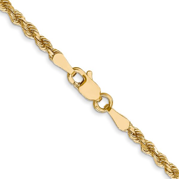 Leslie's 14K 2.5mm Diamond-Cut Rope Chain - Image 3