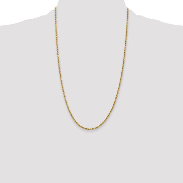 Leslie's 14K 2.5mm Diamond-Cut Rope Chain - Image 4