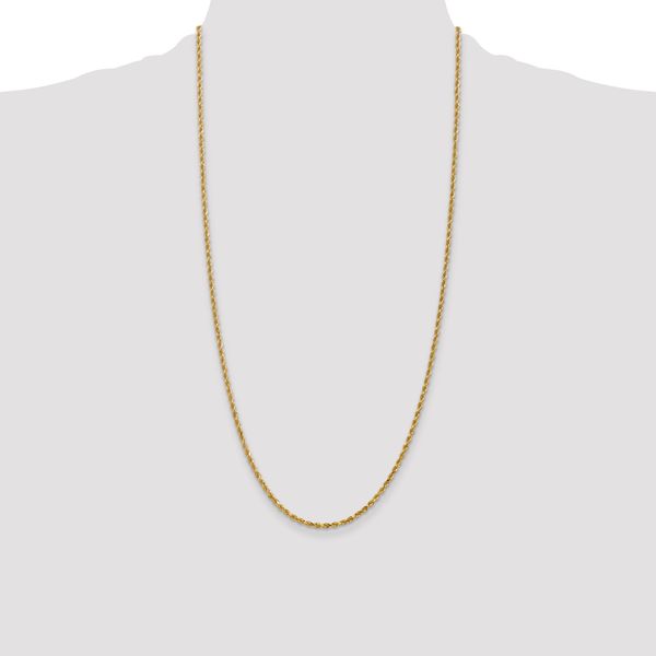 Leslie's 14K 2.5mm Diamond-Cut Rope Chain - Image 4