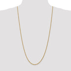 Leslie's 14K 2.5mm Diamond-Cut Rope Chain - Image 4