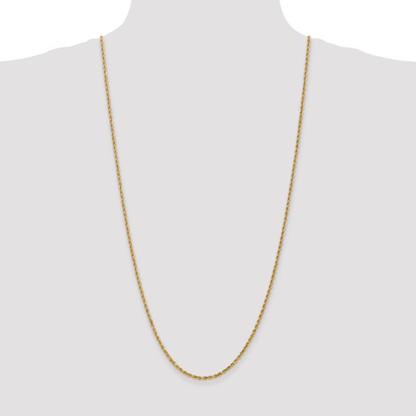 Leslie's 14K 2.5mm Diamond-Cut Rope Chain - Image 4