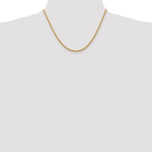 Leslie's 14K 2.75mm Diamond-Cut Rope Chain - Image 4