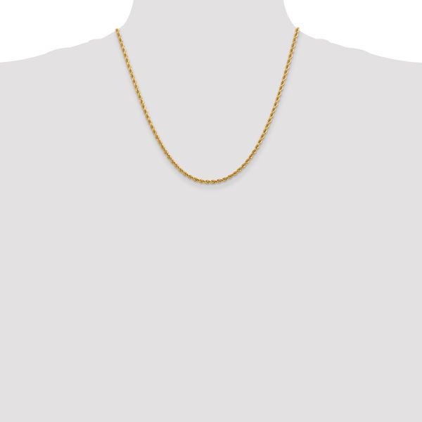 Leslie's 14K 2.75mm Diamond-Cut Rope Chain - Image 4