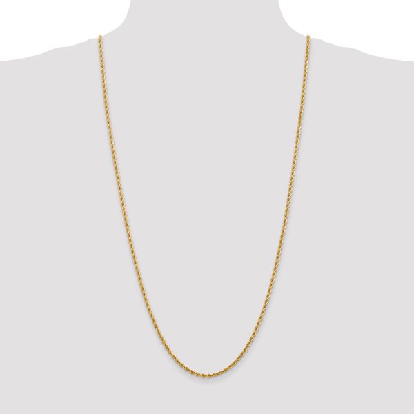 Leslie's 14K 2.75mm Diamond-Cut Rope Chain - Image 4