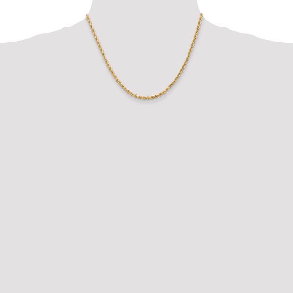 Leslie's 14K 3mm Diamond-Cut Rope Chain - Image 4