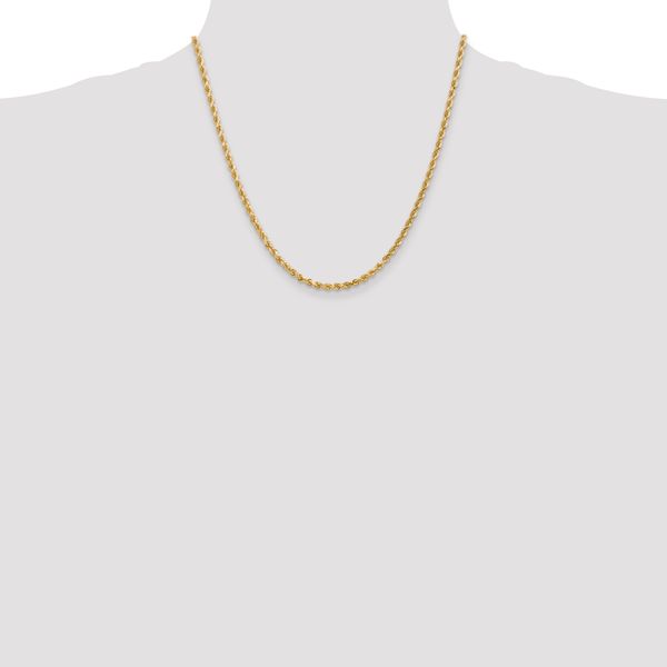 Leslie's 14K 3mm Diamond-Cut Rope Chain - Image 4