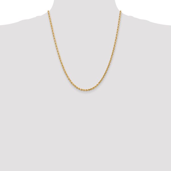 Leslie's 14K 3mm Diamond-Cut Rope Chain - Image 4