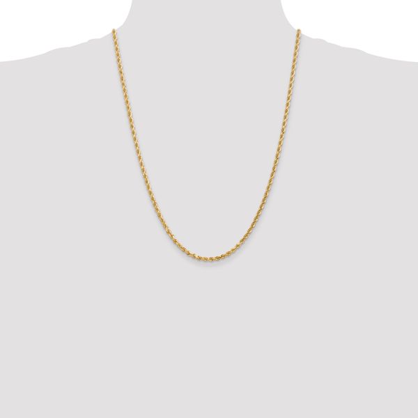Leslie's 14K 3mm Diamond-Cut Rope Chain - Image 4
