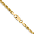 Leslie's 14K 3mm Diamond-Cut Rope Chain - Image 3