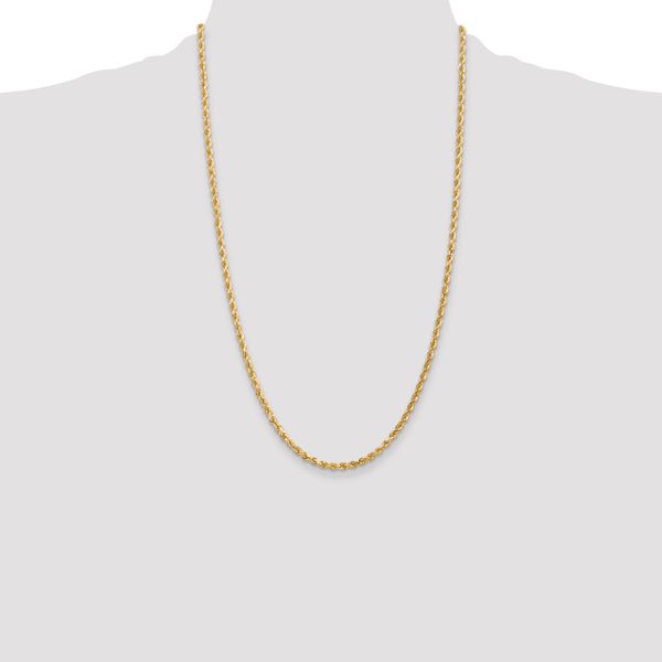 Leslie's 14K 3mm Diamond-Cut Rope Chain - Image 4