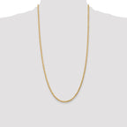 Leslie's 14K 3mm Diamond-Cut Rope Chain - Image 4