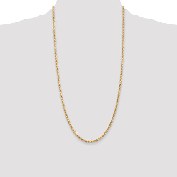 Leslie's 14K 3mm Diamond-Cut Rope Chain - Image 4