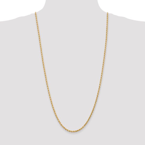 Leslie's 14K 3mm Diamond-Cut Rope Chain - Image 4