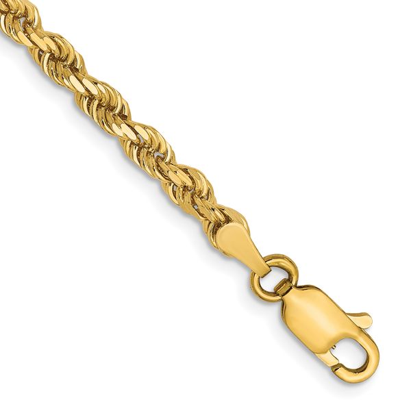 Leslie's 14K 3mm Diamond-Cut Rope Chain