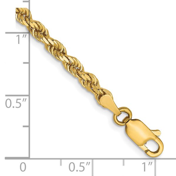 Leslie's 14K 3mm Diamond-Cut Rope Chain - Image 2