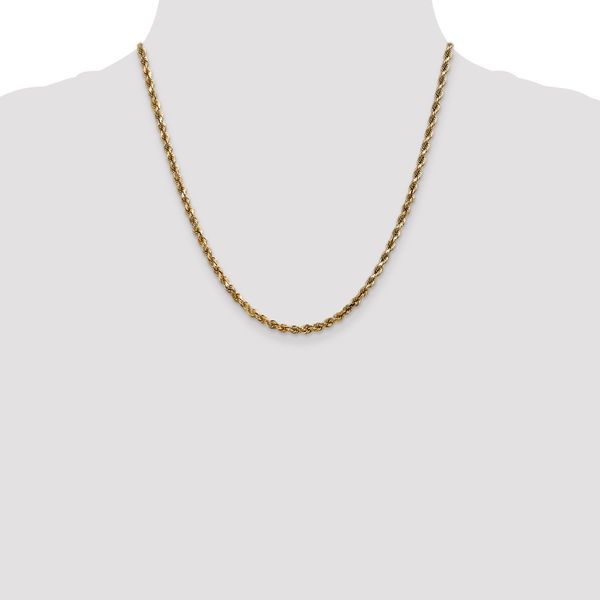 Leslie's 14K 3.5mm Diamond-Cut Rope Chain - Image 4