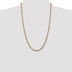 Leslie's 14K 3.5mm Diamond-Cut Rope Chain - Image 4