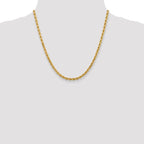 Leslie's 14K 4mm Diamond-Cut Rope Chain - Image 4