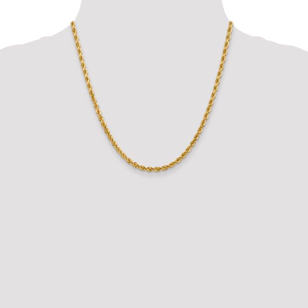Leslie's 14K 4mm Diamond-Cut Rope Chain - Image 4