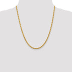 Leslie's 14K 4mm Diamond-Cut Rope Chain - Image 4