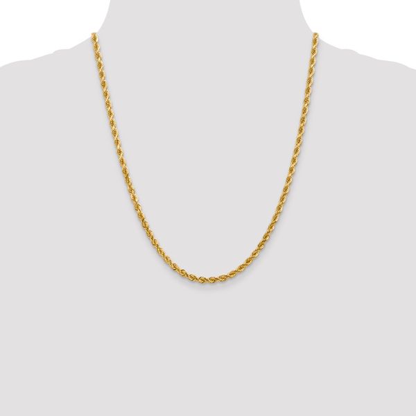 Leslie's 14K 4mm Diamond-Cut Rope Chain - Image 4