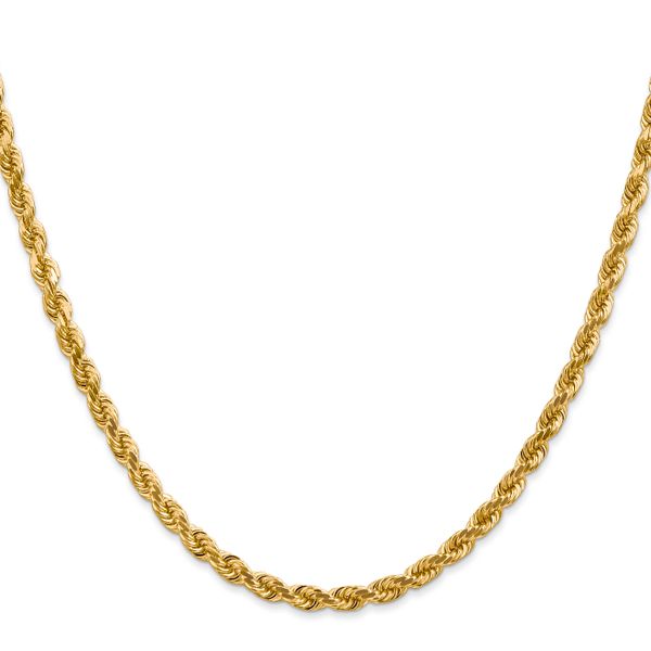Leslie's 14K 4mm Diamond-Cut Rope Chain - Image 2