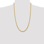 Leslie's 14K 4mm Diamond-Cut Rope Chain - Image 4
