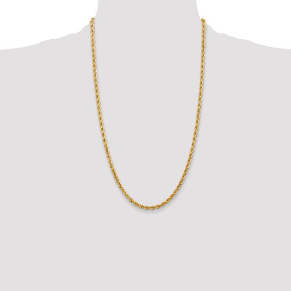 Leslie's 14K 4mm Diamond-Cut Rope Chain - Image 4