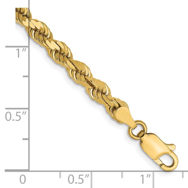 Leslie's 14K 4mm Diamond-Cut Rope Chain - Image 2