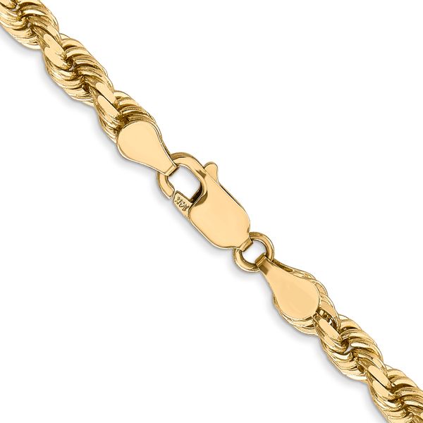 Leslie's 14K 4.5mm Diamond-Cut Rope Chain - Image 3