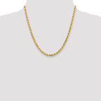Leslie's 14K 4.5mm Diamond-Cut Rope Chain - Image 4