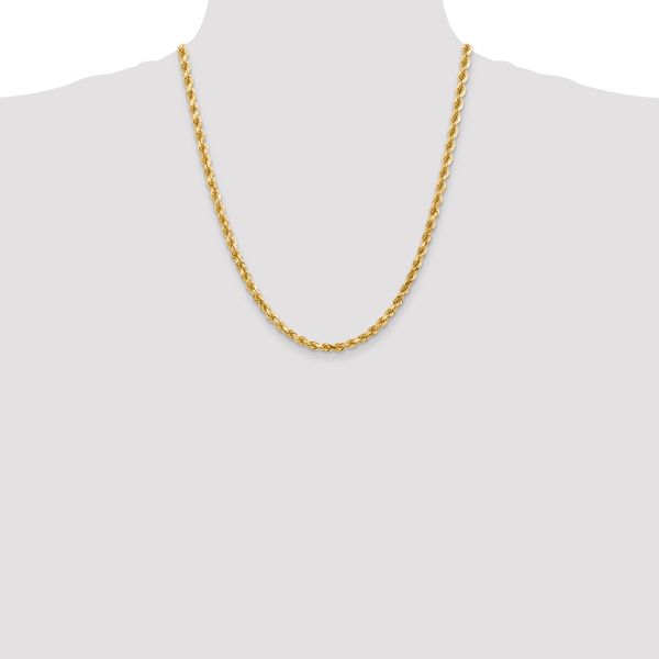 Leslie's 14K 4.5mm Diamond-Cut Rope Chain - Image 4