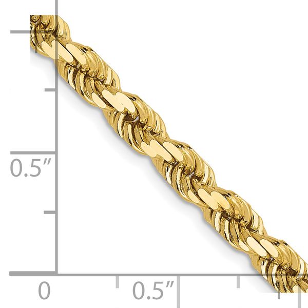 Leslie's 14K 4.5mm Diamond-Cut Rope Chain - Image 5