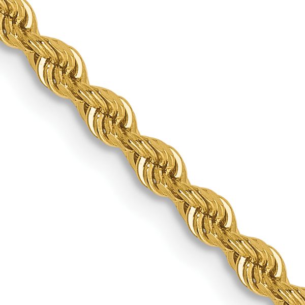 Leslie's 14K 2.5mm Diamond-Cut Lightweight Rope Chain