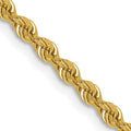 Leslie's 14K 2.5mm Diamond-Cut Lightweight Rope Chain