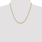 Leslie's 14K 2.5mm Diamond-Cut Lightweight Rope Chain - Image 4