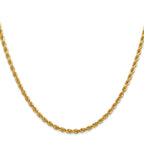 Leslie's 14K 2.75mm Diamond-Cut Lightweight Rope Chain - Image 2