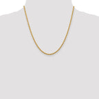Leslie's 14K 2.75mm Diamond-Cut Lightweight Rope Chain - Image 4