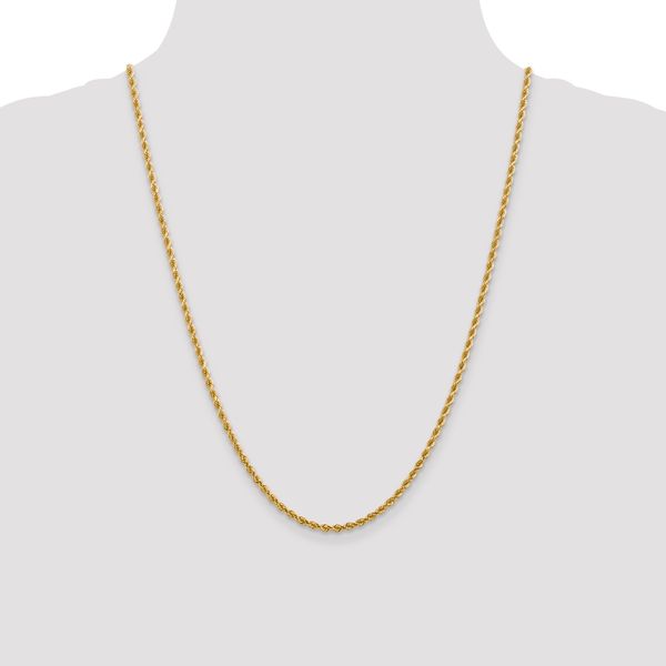 Leslie's 14K 2.75mm Diamond-Cut Lightweight Rope Chain - Image 4