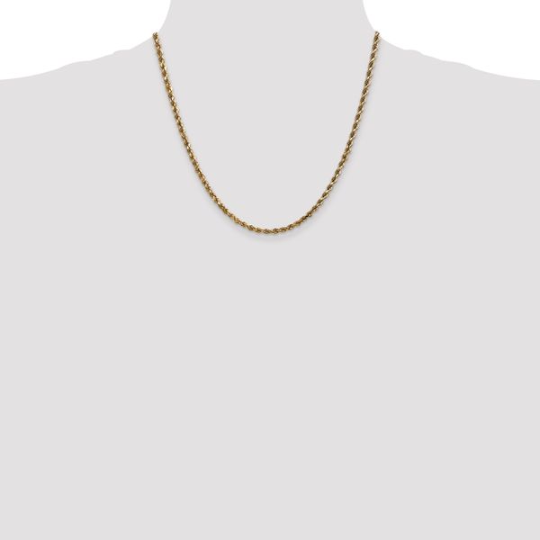Leslie's 14K 3.5mm Diamond-Cut Lightweight Rope Chain - Image 4