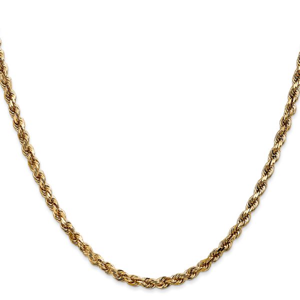 Leslie's 14K 3.5mm Diamond-Cut Lightweight Rope Chain - Image 2