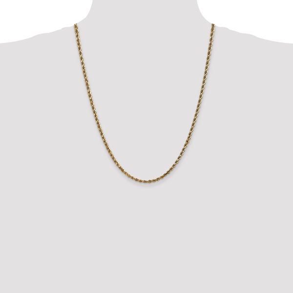 Leslie's 14K 3.5mm Diamond-Cut Lightweight Rope Chain - Image 4