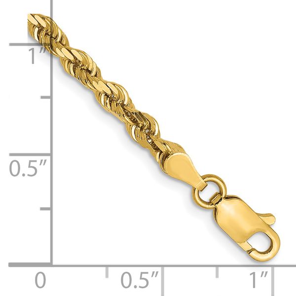 Leslie's 14K 3.5mm Diamond-Cut Lightweight Rope Chain - Image 2